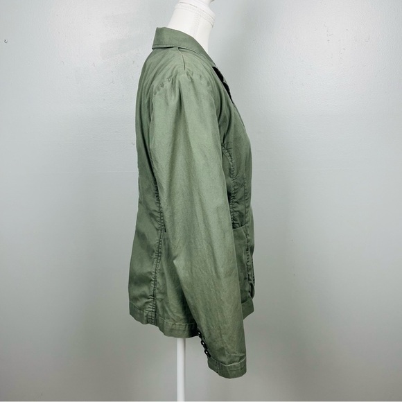 Cabi #207 olive army green unlined single button blazer, size XS. - Picture 3 of 12